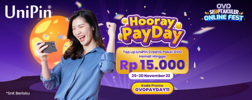 Hooray Payday Bareng OVO di UniPin!
